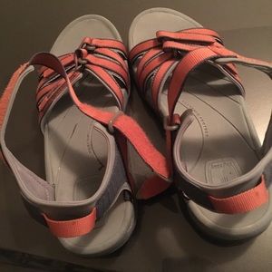 Teva orange sandals